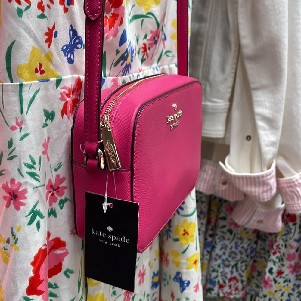 Kate Spade Staci Women’s Crossbody Mini Camera Bag 
Color: Deep Hibiscus 
NWT - Picture 10 of 16